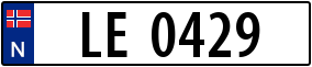 Trailer License Plate